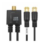 HORIC антенна разветвитель первоклассный кабель в одном корпусе 30cm черный разница включено тип коннектор AE-644BK бытовая техника аудио относящийся AV кабель оплата при получении не возможно почтовая доставка 