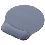 ナカバヤシ リストレスト付きPUレザーマウスパッド ブルーグレー MUP-935BG パソコン周辺機器 代引不可 メール便