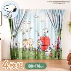 スヌーピーカーテンセット 4枚組 100