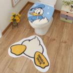Desney ディズニー ドナルド トイレ2点セット トイレタリー トイレフタカバー トイレマット マット グッズ 温水洗浄便座用 おしり洗浄器代引不可