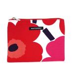 マリメッコ marimekko ポーチ バッグ 42629 KEIJU WHITE/RED RED