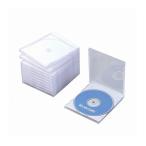 エレコム Blu-ray/DVD/CDケース 標準/PS/1枚収納 CCD-JSCN10WH 代引不可