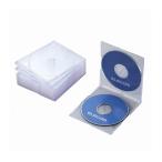 エレコム Blu-ray/DVD/CDケース スリム/PS/2枚収納 CCD-JSCSW10CR 代引不可