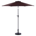  aluminium зонт 240cm Brown зонт сад двор экстерьер модный тент магазин Cafe еда и напитки магазин оплата при получении не возможно 