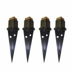  встроен для дерево paul (pole) фиксация металлические принадлежности 4 шт. комплект забор из дерева забор pike забор натуральное дерево производства сад забор оплата при получении не возможно 