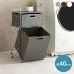 ランドリーワゴン 2段 大容量 幅40cm 