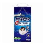 ショッピングムーニー 単品4個セット ユニ・チャーム ムーニーオヤスミマン男女共用M34枚 代引不可