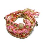 エティカ ハンドメイド 4本セット Ettika Handmade Bracelet Pink Spritzer レディース ブレスレット アクセサリー メール便発送