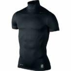 ナイキ nike 野球 プロ コンバット コアタートル3 s/s sha do タートルネック 半袖 アンダーシャツ 502937 ブラック 010