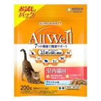 AllWell 室内猫用 フィッシュ味 挽き小魚とささみフリーズドライパウダー入り 200g オールウェル ペットフード おやつ