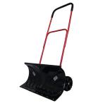 雪かき 車輪付スノープッシャー 道具 除雪機 手押し ショベル 降雪 スノーダンプ キャスター付き 代引不可