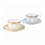 ショッピングプラチナ ティー・コーヒー碗皿ペアセット トレフォリオゴールド&プラチナ ノリタケ 4945-57L/P93686 ギフト プレゼント 代引不可