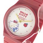 ハローキティ HELLO KITTY 腕時計 レディース KT003-2RE ラバーキティ クォーツ ホワイト レッド