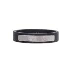 カルバンクライン CALVIN KLEIN ロゴプレート リング 指輪 US10 メンズ KJ7QBR280110 ブラック シルバー