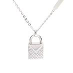 マイケルコース MICHAEL KORS ネックレス レディース MKC1040AN040 マーサー ロゴ パドロック パヴェ ペンダント Mercer シルバー 送料無料