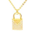 マイケルコース MICHAEL KORS ネックレス レディース MKC1040AN710 マーサー ロゴ パドロック パヴェ ペンダント Mercer ゴールド 送料無料