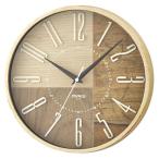 ノア精密 MAG マグ 電波掛時計 ココア W-769IV-Z 電波時計 掛け時計 立体文字盤 29cm シンプル 時計 時間