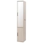 ショッピングランドリーラック ミラー付き スリム ランドリーラック 幅27 ホワイト アンティーク 収納 チェスト たんす 姿見 おしゃれ すきま収納 鏡付き 北欧 大容量 代引不可