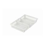 リッチェル トトノ 野菜・冷凍室用 伸縮ストッカー 浅型 レギュラー ホワイト冷蔵庫 ケース トレー 収納 収納ケース 仕切り 野菜室 代引不可