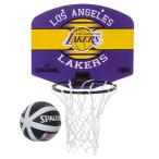 SPALDING スポルディング マイクロミニバックボード レイカーズ ミニバスケットゴール ボールセット