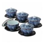 波佐見焼 染付祥瑞 茶托付汲出揃 623