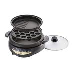 タイガー魔法瓶 グリル鍋 3枚プレート CQG-B30N T グリルなべ ホットプレート 焼肉 たこ焼き