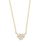 マレア リッチ Marea rich 14KJ-12 K10×ダイアモンド ハート ネックレス ペンダント Precious Heart Necklace