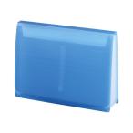 （業務用セット） リヒトラブ AQUA DROPs エクスパンディングファイル A4判7ポケット A-5050-8 青 1冊入 〔×3セット〕 代引不可