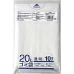 (まとめ) クラフトマン 業務用透明 メタロセン配合厚手ゴミ袋 20L HK-024 1パック(10枚) 〔×30セット〕 代引不可