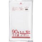 (まとめ) クラフトマン 業務用乳白半透明 メタロセン配合厚手ゴミ袋 90L HK-086 1パック(10枚) 〔×15セット〕 代引不可
