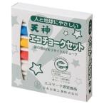 （まとめ） 日本白墨 エコチョーク72 4色詰合せ ECO-6 1箱（6本） 〔×30セット〕 代引不可