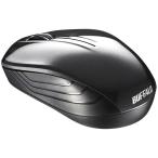 バッファロー 無線 BlueLED 3ボタン スタンダードマウス ブラック BSMBW107BK 代引不可