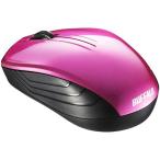 バッファロー 無線 BlueLED 3ボタン スタンダードマウス ピンク BSMBW107PK 代引不可