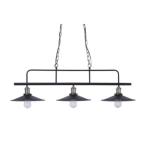 北欧風 ペンダントライト/照明器具 〔LHT-742〕 幅108×奥行30×高さ32cm スチール アルミ 〔リビング ダイニング 店舗 飲食店〕 代引不可
