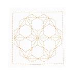 （まとめ）オリムパス 古典柄の花ふきん 飛び麻の葉〔×5セット〕 代引不可