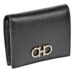 Salvatore Ferragamo フェラガモ 22D780 PEBBLE/NER/726512 二つ折り財布 レディース 送料無料