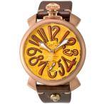 GAGA MILANO ガガ ミラノ MANUALE 48MM 5011VINTAGE-YELL-BRW 腕時計 メンズ 送料無料