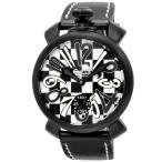 GAGA MILANO ガガ ミラノ MANUALE 48MM 5012.LECH1-BLK 腕時計 メンズ 送料無料