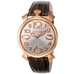 GAGA MILANO ガガ ミラノ MANUALE THIN 46MM 5091.04-DBR-N 腕時計 メンズ 送料無料