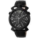 GAGA MILANO ガガ ミラノ THIN CHRONO 46MM 5099.01BK-NEW-N-ST 腕時計 メンズ 送料無料
