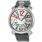 GAGA MILANO ガガ ミラノ MANUALE THIN 48MM 5210MIR02-GRY 腕時計 メンズ 送料無料