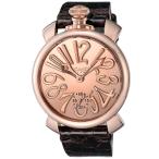 GAGA MILANO ガガ ミラノ MANUALE THIN 48MM 5211MIR01-BRW 腕時計 メンズ 送料無料
