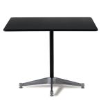 チャールズ&amp;レイ・イームズ コントラクトテーブル スクエア型90.5cmブラック 代引不可