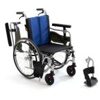 ミキ 車椅子 自走式 BAL-R5 モジュール車いす 自走型 ブルー A-2 ナイロン 42 517787 4619 420 代引不可