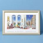 ショッピングトーマス トーマス・マックナイト ワイドポスター額 MANHATTAN 18461 代引不可