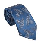 Vivienne Westwood ヴィヴィアンウエストウッド ネクタイ インディゴブルー メンズ ブランド シルク イタリア製 ビジネス プレゼント ギフト 結婚式