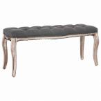 vidaXL bench linen натуральное дерево 110x38x48cm темно-серый мебель bench склад * через . для bench оплата при получении не возможно 