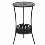vidaXL Bistro стол 40x70cm металлический черный мебель уличный мебель уличный стол оплата при получении не возможно 