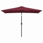 vidaXL наружный для зонт металл paul (pole) имеется 300x200 cm bordeaux red Home сад газонная трава сад уличный living наружный для зонт * затеняющий экран, шторки от солнца 