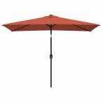 vidaXL наружный для зонт металл paul (pole) имеется 300x200 cm терракота Home сад газонная трава сад уличный living наружный для зонт * затеняющий экран, шторки от солнца 